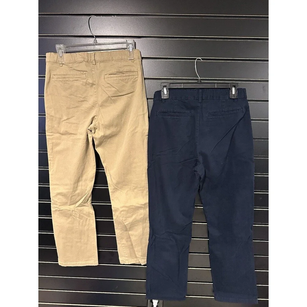 Set of 2 Children’s Place Chino Pants Size 14 HUSKY - Navy and Khaki EUC